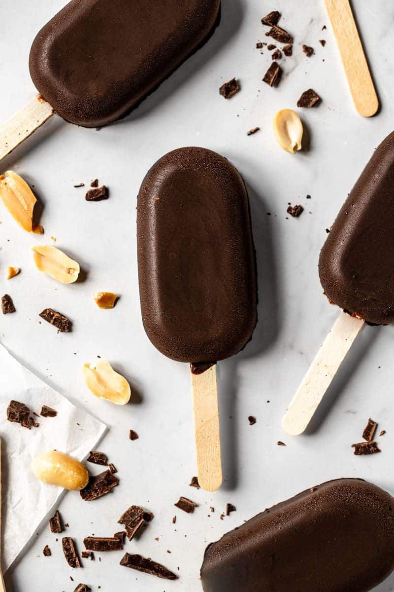 Vegan Chickpea Cookie Dough Popsicles - Early Brawd