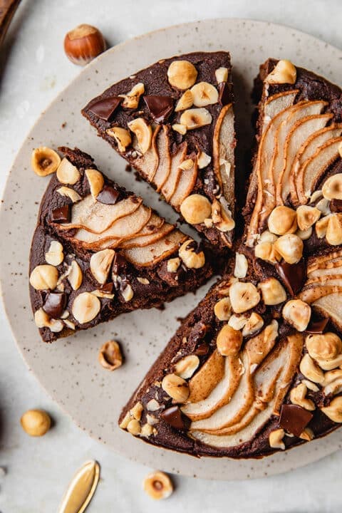 Vegan Chocolate Pear Cake - Early Brawd